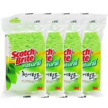 3M 스카치 천연펄프 수세미 S타입, 1개입, 15개