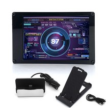 22인치모니터 가성비 사무 용 회의 실 모니터 듀얼 USB 보조 디스플레이 3.5 인치 IPS DIY 컴퓨터 온도 모, 03 Combo D