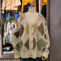 레겐보겐 [뉴코아 인천점 직배송] 여성 믹스 다이아 가디건 ( 2Color )