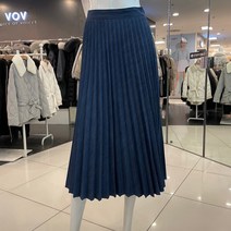 보브 이지 데님 플리츠 스커트 7122155504 뉴코아일산