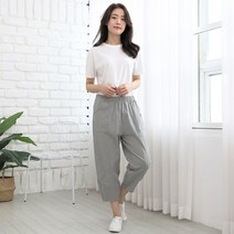 RTXSPORTS 데일리 린넨 통바지 왕통 밑단 밴딩팬츠 와이드팬츠 4COLOR