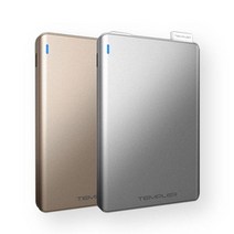 TEMPLER 2500mA 마이크로5핀 애플8핀 케이블제공 슬림스타일 카드타입 보조배터리 EDGE 보조배터리 템플러 애플 삼성 마이크로5핀 카드타입 엣지 edge, 실버