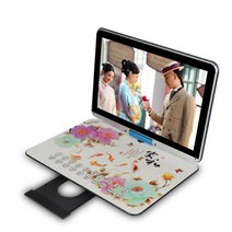 영상 재생기 휴대용 DVD 플레이어 비디오 교육용, 64G 카드가 있는 13인치