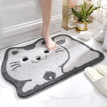 TQ Style 미끄러움 방지 고양이 캐릭터 발매트 TQ248