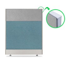 가구샘 PVC 파티션 H1500 원톤 밝은프레임 OG1051, W600, PW506