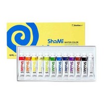 신한 샤미 수채화물감 10ml 12색 18색 24색