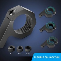 4pcs 오토바이 LED 라이트 바 클램프 브래킷 튜브 마운트 키트 오프로드 수평 지붕 롤 케이지 홀더, 02 4pcs