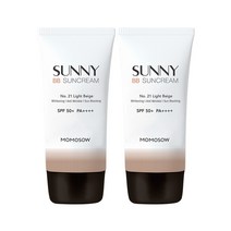 모모쏘우 비비 선크림 40ml / 선 비비크림, 2개, 21호