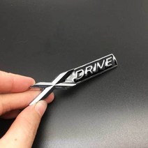 자동차 메탈스티커자동차 스타일링 금속 X 드라이브 E S 로고 사이드 펜더 후면 트렁크 스티커 BMW F10, 04 4