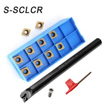 밀링 툴 S06K-SCLCR06 S06K S07K S08K S10K S12M R / L 95 도 나선형 터닝 공구 홀더 SCLCR06 보링 바 CCMT060204 선반 컷, [04] S07K-SCLCL06 Left, [03] CCMT060204 US735