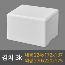 택배용 식품용 김치3k(24ea) 스티로폼박스, 1개, M-2호(24ea)