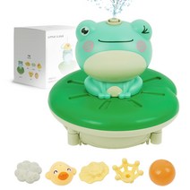 [아기상어워터슬라이드] 키저스 유아용 오키보트 샤워기 분수놀이 장난감 기본세트, 혼합색상