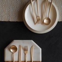 [놋담] 방짜유기 유기 커트러리 양식 디너 2인 풀세트 10P, 상세 설명 참조