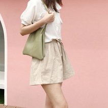 여자 반바지 린넨 숏 팬츠 허리 밴딩 루즈핏 8컬러