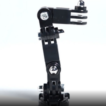 오토바이블랙박스2채널방수 오토바이블랙박스 헬멧용2채널 헬멧일체형 1 pc 헬멧 마운트 gopro hero 8 7 6 5 4 3 용 곡선 접착 암 xiaoyi 4k 액션 용호환, 검은 색