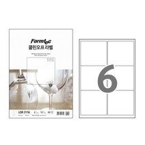 폼텍 클린오프 라벨 LDR-3116 10매 6칸 99.1x93.1 mm, 1, 상세페이지 참조