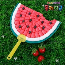 플레이콘 수박부채만들기 5인용 퍼니콘 물부치 옥수수깡 수수깡 플래이콘 옥수수콘, 단일옵