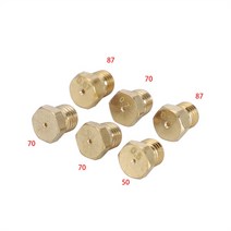 lpg인젝터 m6 0.75 lpg 가스 온수기 노즐 제트 0.07mm 범용 호브 인젝터 프로판 가스 버너 50 65 70 87 95 크기, 03(6개)