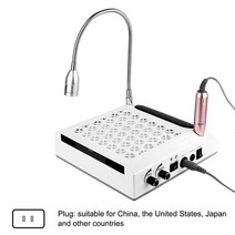자동 손 건조기 핸드 드라이어 110v/240V Q-60 4 in 1 네일 아트 진공 청소기 그라인더 조명 4-in-one 스타, 03 110v_02 EU