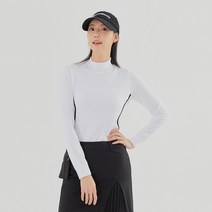 [테일러메이드]22FW 여성 라인 배색 터틀넥 니트 TWSHL7122-100