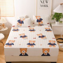 매트리스커버 토퍼형 극세사 퀸 먼지없는 두꺼운 샌딩 침대 시트 매트리스 보호대 누비 이불 패드 커버 3-11 인치 6 크기의 비 시끄러운 장착 디자인