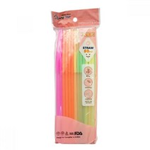 호아프_ 롱타입 요술 자바라 주름 빨대 50개입