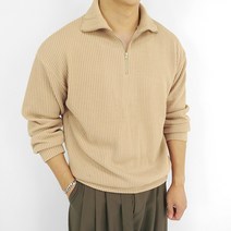 차니샵 남자 색감좋은 골지 오버핏 스판 니트 맨투맨티셔츠 9colors