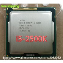 i54690 인텔 i5 2500K 프로세서 쿼드 코어 3.3GHz LGA 1155 TDP:95W 6MB 캐시 HD 그래픽 i5-2500k I5, 한개옵션0