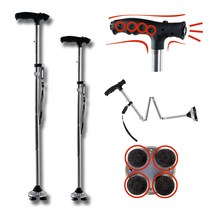 [4발가벼운지팡이] 노인용 4발 가벼운 지팡이 보행 걷기 보조기 걷기보조, 플라워레드(OT-502)