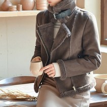 [마이더스비] 쓰담쓰담 무스탕 점퍼 [밍크안감]