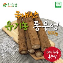 [초록한입] 통우엉 500g / 건강즙 증정, 1팩