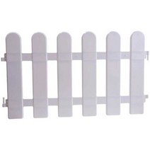 꽃밭펜스 PVC 파티션 잔디 나무 보호 가드레일 담장, 팁길이40CMx높이80CM