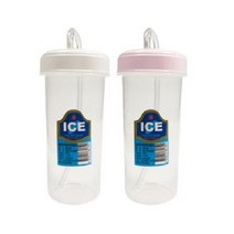 덕신화학 덕신 빨대컵(300ml)x(10개) 환자용물컵 병원 물컵 물, 색상랜덤, 10개