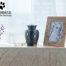 실버 항아리 반려견 수목장 유골함 강아지 고양이 화분장 메모리얼 스톤 보관함 장례 용품, B