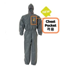 유한킴벌리 크린가드 A10 보호복 후드형 / 24벌(1박스) / 회색 / 대형 L(43086) 특대형 XL(43087), 1개