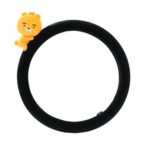 카카오프렌즈 캐릭터 스웨이드 핸들커버 사계절 라이언 어피치 튜브 무지 브라운, 그레이