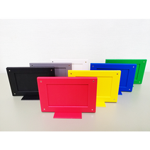 7color 셋트 양면 스탠드 미니 자석액자 애니 아이돌 덕질 굿즈 판촉 탁상용 전시 보관 소형 케이스 포토카드 포카, 다용도 스탠드 액자, 그린