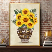 BW4DFC47 액자 힐링그림 복을부르는 재물운 bk-02510 돈들어오는 해바라기그림 7SUN7 소품 현관 아파트실내인테리어 부자되는그림 이사선물 안방 지리에좋은 풍수 금전운 집들이선물 그림 A2 안방지리 복들어오는그림 인테리어 미술품구매
