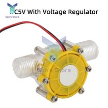 DC 마이크로 수력 발전기 0-80V 12V 5V 물 흐름 터빈 수돗물 1.2Mpa 단계, DC5V