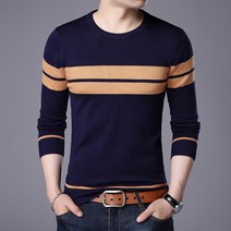 DFMEI 봄가을 얇은 남성 긴팔 니트 남자 레깅스 코디 슬림