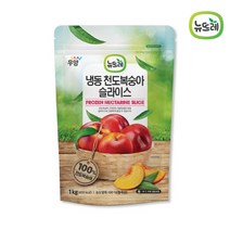 뉴뜨레 냉동 천도복숭아 슬라이스 1kg, 단품