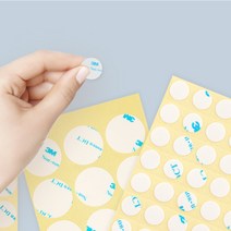 3M 원형 사각 양면 테이프 투명 아크릴폼 10mm-30mm, 12번 사각 투명 34x34mm 0626, 1개