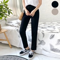 가비진 여성 꾸안꾸룩 편안한 밴딩 슬림핏 팬츠 빅사이즈까지