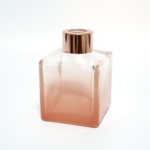 기본 사각 핑크 그라데이션 유리 디퓨져 공병 디퓨저용기, 로즈골드