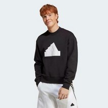 이랜드 [아디다스]아디다스 오버핏 빅로고 남여공용 캐주얼 맨투맨 블랙 IC3740_이랜드리테일 강서점