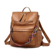 여성 여행용 가죽 가방 백팩