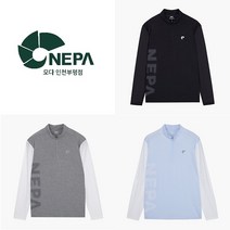 네파 남성 마운틴 로고 긴팔 집업 여름 티셔츠_7I35402