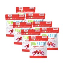 야미얼스 유기농 막대사탕 87g 혼합맛, 8봉