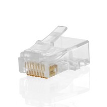 NEXT-RJ45C6 CAT.6 UTP RJ45커넥터/3발이/8P8C/100개입, 투명, 100개