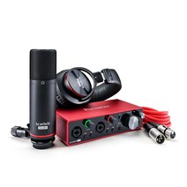 Focusrite 포커스라이트 스칼렛 2i2 Scarlett 2i2 스튜디오 3세대 패키지 홈레코딩 세트